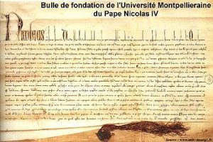 bulle de fondation université montpellier 1289
