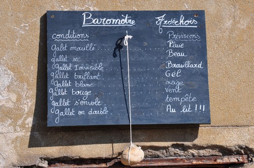 Un petit coup d’œil au baromètre, avant de partir !