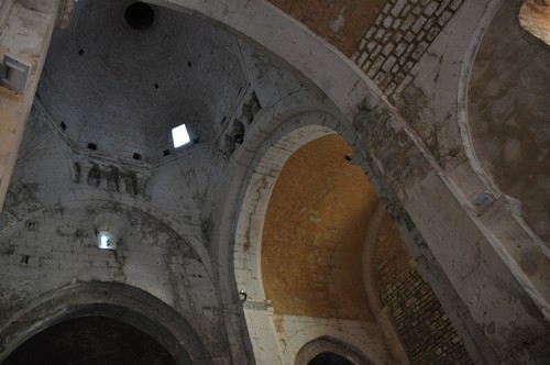De l'intérieur la coupole octogonale.