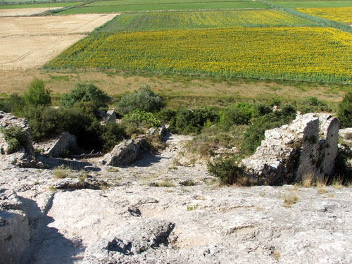 Vue d'en haut de la meunerie.