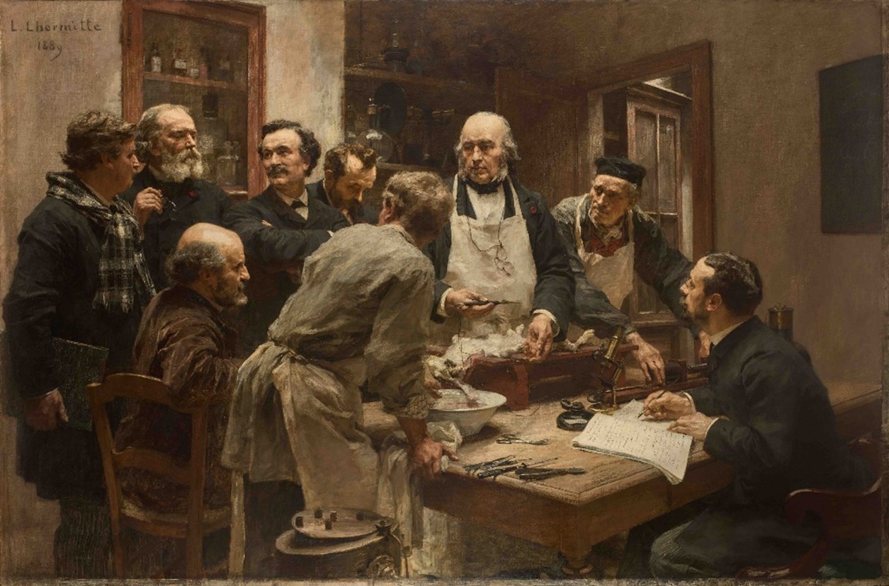 La leçon de Claude Bernard, Tableau de Léon Lhermitte (1889) : une grande page de la médecine moderne